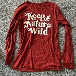 Keep Nature Wild long sleeve tee